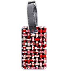 Background Red Summary Luggage Tag (two Sides) by HermanTelo