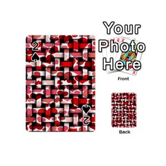 Background Red Summary Playing Cards 54 Designs (mini)