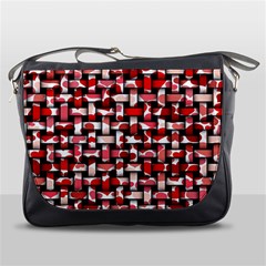 Background Red Summary Messenger Bag