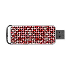 Background Red Summary Portable Usb Flash (two Sides)