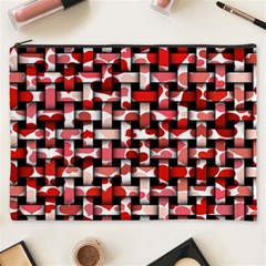 Background Red Summary Cosmetic Bag (xxxl)