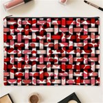 Background Red Summary Cosmetic Bag (XXXL) Front