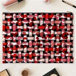 Background Red Summary Cosmetic Bag (XXXL) Back