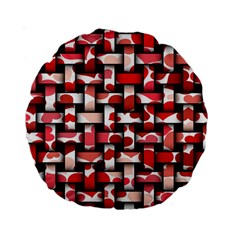 Background Red Summary Standard 15  Premium Round Cushions