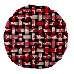 Background Red Summary Large 18  Premium Round Cushions