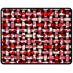 Background Red Summary Double Sided Fleece Blanket (medium) 