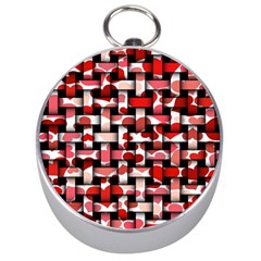 Background Red Summary Silver Compasses