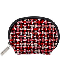 Background Red Summary Accessory Pouch (small) by HermanTelo