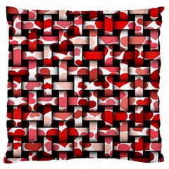 Background Red Summary Standard Flano Cushion Case (two Sides)