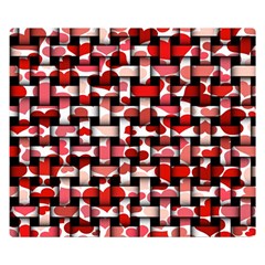 Background Red Summary Double Sided Flano Blanket (small) 