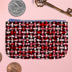 Background Red Summary Large Coin Purse