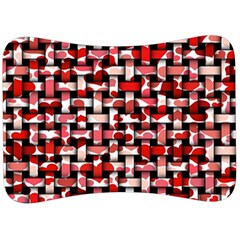 Background Red Summary Velour Seat Head Rest Cushion