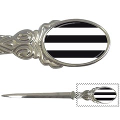 Black And White Large Stripes Goth Mime French Style Letter Opener by genx