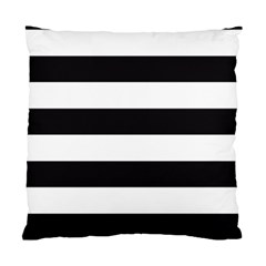 Black And White Large Stripes Goth Mime French Style Standard Cushion Case (one Side) by genx