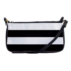 Black And White Large Stripes Goth Mime French Style Shoulder Clutch Bag by genx