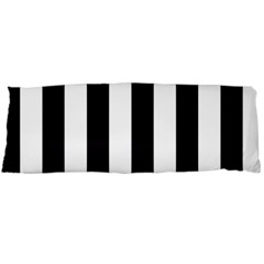 Black And White Large Stripes Goth Mime French Style Body Pillow Case (dakimakura) by genx