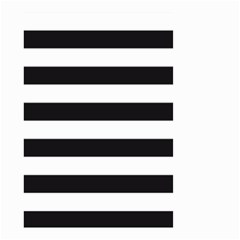 Black And White Large Stripes Goth Mime French Style Small Garden Flag (two Sides) by genx