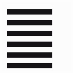 Black And White Large Stripes Goth Mime French Style Large Garden Flag (two Sides) by genx