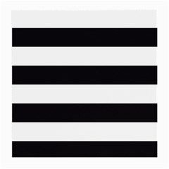 Black And White Large Stripes Goth Mime French Style Medium Glasses Cloth (2 Sides) by genx