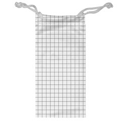 Aesthetic Black And White Grid Paper Imitation Jewelry Bag by genx