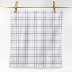 Aesthetic Black And White Grid Paper Imitation Face Towel by genx