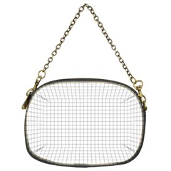 Aesthetic Black And White Grid Paper Imitation Chain Purse (two Sides) by genx