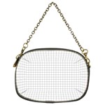 Aesthetic Black and White grid paper imitation Chain Purse (Two Sides) Front