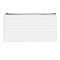 Aesthetic Black And White Grid Paper Imitation Pencil Cases by genx