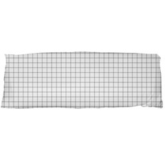 Aesthetic Black And White Grid Paper Imitation Body Pillow Case (dakimakura) by genx