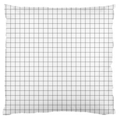 Aesthetic Black And White Grid Paper Imitation Large Cushion Case (two Sides) by genx