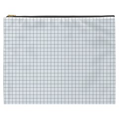 Aesthetic Black And White Grid Paper Imitation Cosmetic Bag (xxxl) by genx