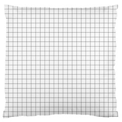 Aesthetic Black And White Grid Paper Imitation Standard Flano Cushion Case (two Sides) by genx