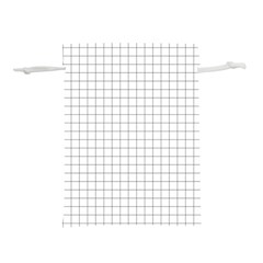 Aesthetic Black And White Grid Paper Imitation Lightweight Drawstring Pouch (m) by genx