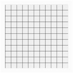 Aesthetic Black and White grid paper imitation Medium Glasses Cloth (2 Sides) Front