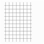 Aesthetic Black and White grid paper imitation Small Garden Flag (Two Sides) Front