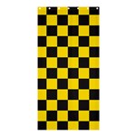 Checkerboard Pattern Black and Yellow Ancap Libertarian Shower Curtain 36  x 72  (Stall)  Curtain(36 X72 ) - 33.26 x66.24  Curtain(36 X72 )