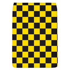 Checkerboard Pattern Black And Yellow Ancap Libertarian Removable Flap Cover (s) by snek