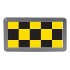 Checkerboard Pattern Black And Yellow Ancap Libertarian Memory Card Reader (mini) by snek