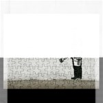 Banksy graffiti Original Quote Follow your dreams CANCELLED cynical with painter Rectangular Jigsaw Puzzl Front