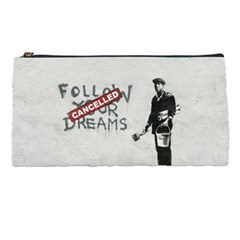 Banksy Graffiti Original Quote Follow Your Dreams Cancelled Cynical With Painter Pencil Cases by snek