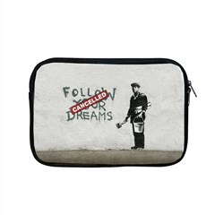 Banksy Graffiti Original Quote Follow Your Dreams Cancelled Cynical With Painter Apple Macbook Pro 15  Zipper Case by snek