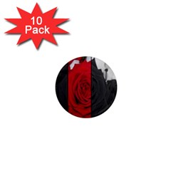 Roses Rouge Fleurs 1  Mini Magnet (10 Pack)  by kcreatif