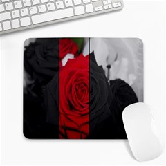 Roses Rouge Fleurs Large Mousepads by kcreatif