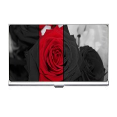 Roses Rouge Fleurs Business Card Holder by kcreatif