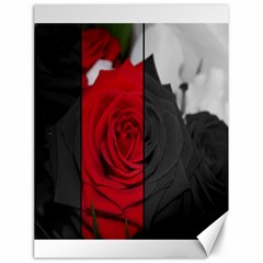 Roses Rouge Fleurs Canvas 18  X 24  by kcreatif