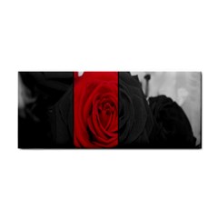 Roses Rouge Fleurs Hand Towel by kcreatif