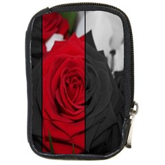 Roses Rouge Fleurs Compact Camera Leather Case by kcreatif