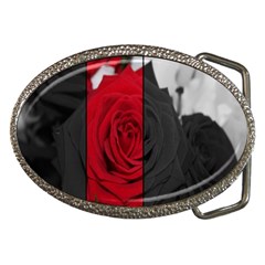 Roses Rouge Fleurs Belt Buckles by kcreatif