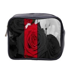 Roses Rouge Fleurs Mini Toiletries Bag (two Sides) by kcreatif