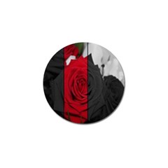 Roses Rouge Fleurs Golf Ball Marker (4 Pack) by kcreatif